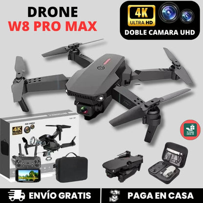 DRONE W8 PRO MAX - 2026, CON INTELIGENCIA ARTIFICIAL -  FOTOS Y VIDEOS EN 4K