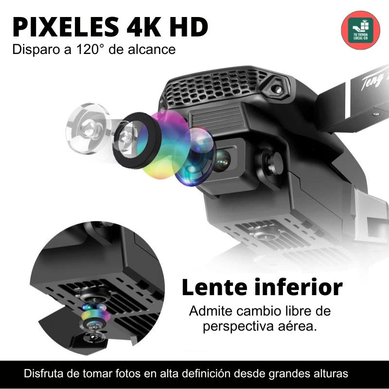 DRONE W8 PRO MAX - 2026, CON INTELIGENCIA ARTIFICIAL -  FOTOS Y VIDEOS EN 4K