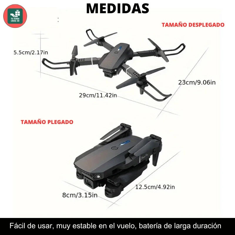 DRONE W8 PRO MAX - 2026, CON INTELIGENCIA ARTIFICIAL -  FOTOS Y VIDEOS EN 4K