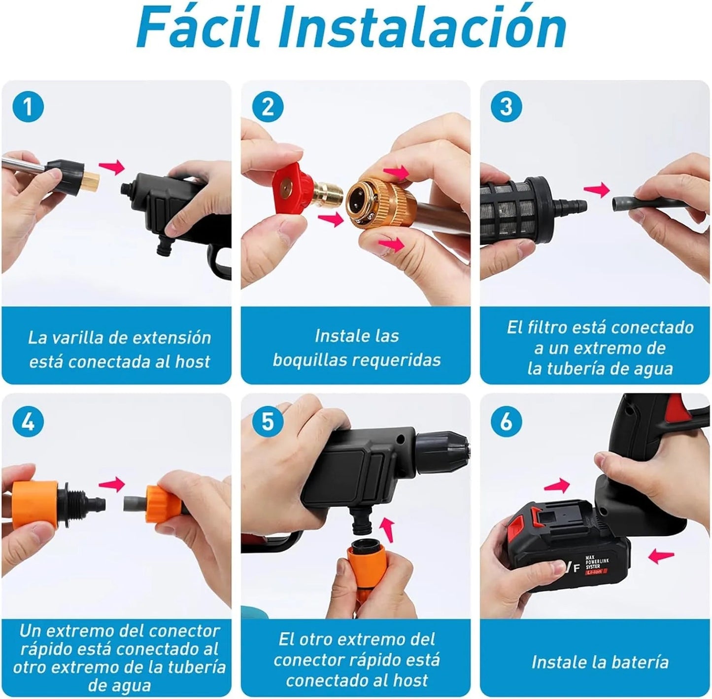 Limpieza profesional en casa sin cables + Batería Extra y  Mini Aspiradora GRATIS🔥