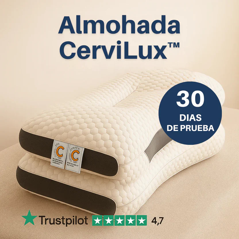 Almohada CerviLux™ - PAGA 1 y LLEVASE 4 - Redescubre el placer de despertar sin dolores