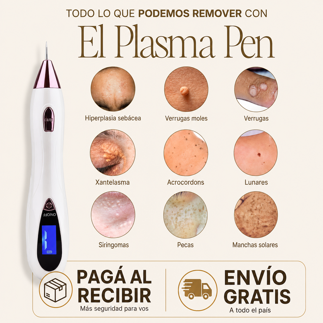 PLASMA PEN PRO - ELIMINADOR DE MANCHAS Y LUNARES