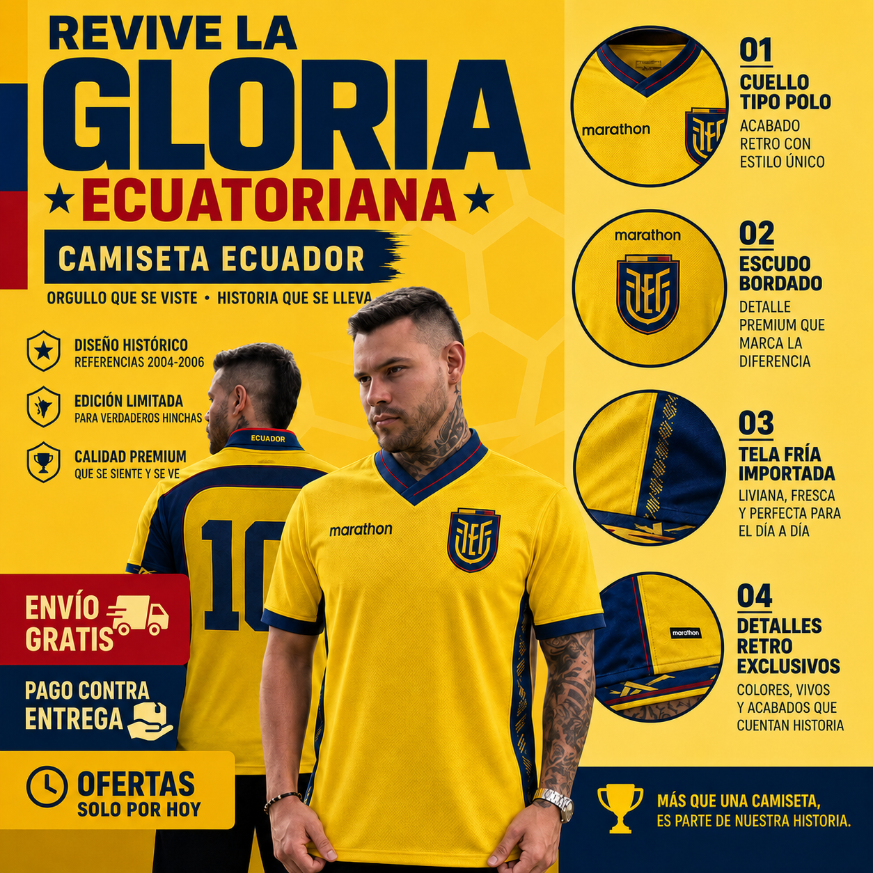 🇪🇨 Camisetas Ecuador Premium I Paga 1 y lleva 2