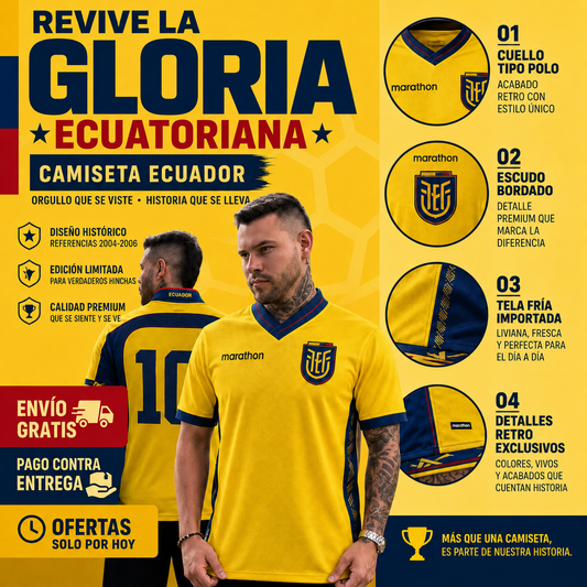 🇪🇨 Camisetas Ecuador Premium I Paga 1 y lleva 2