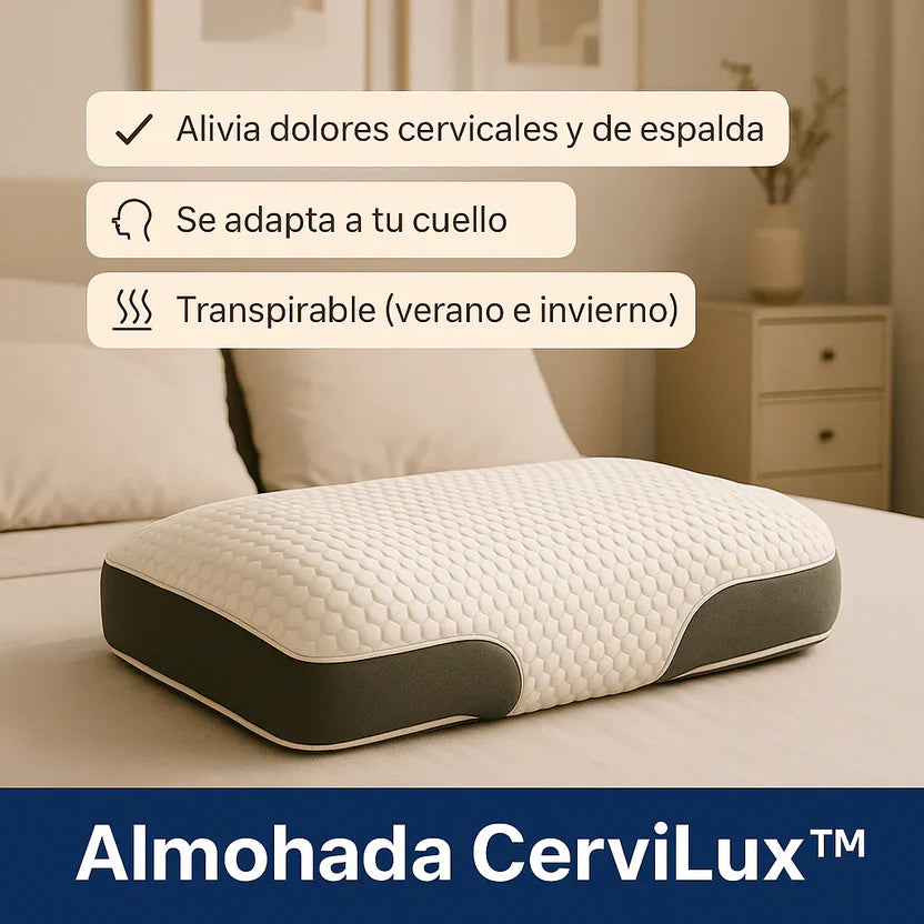 Almohada CerviLux™ - PAGA 1 y LLEVASE 4 - Redescubre el placer de despertar sin dolores