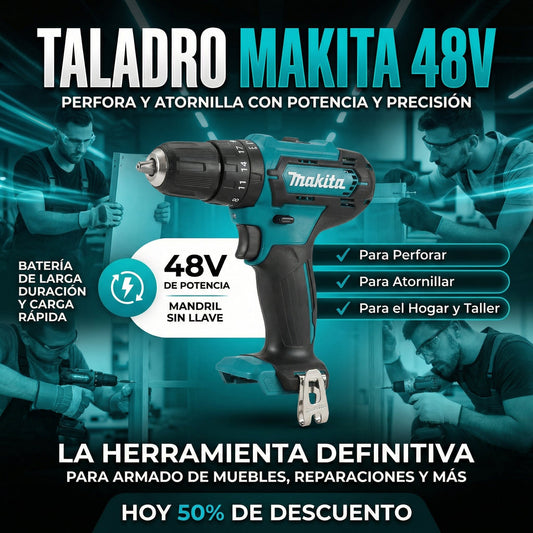 TALADRO MAKITA IMPACTO PORTATIL AZUL